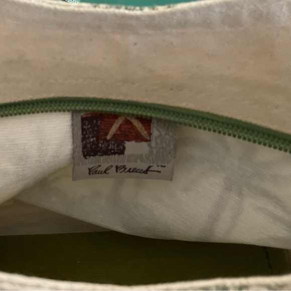 Paul Brent Oceanside Palm Tree Canvas Tote Shoulder Bag Coastal Life - Picture 6 of 9